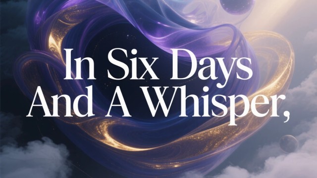 In Six Days and a Whisper