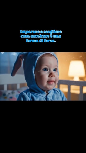 Imparare a scegliere cosa ascoltare è una forma di forza.