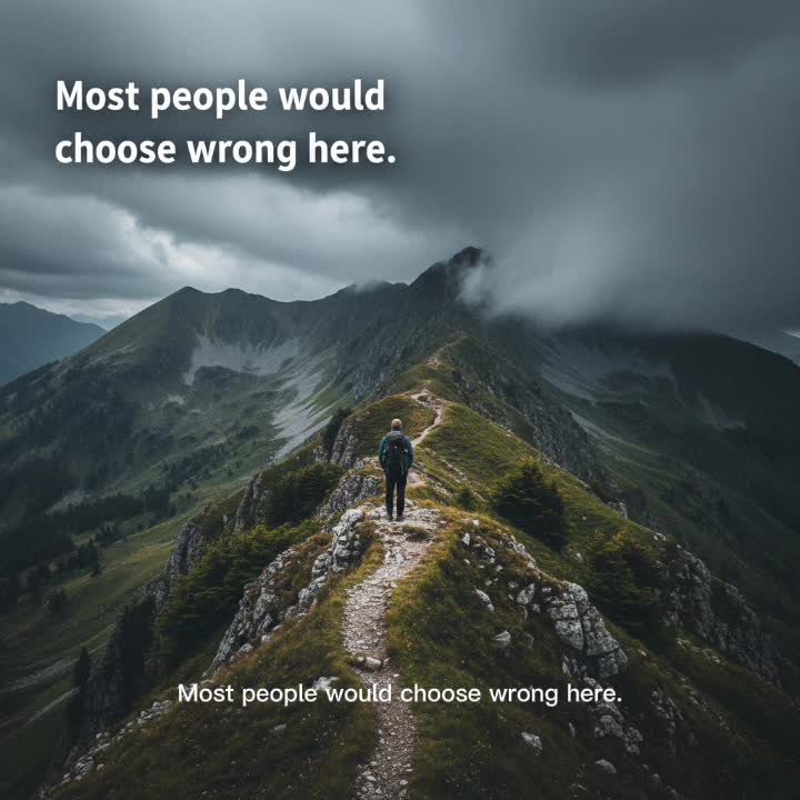 The Wrong Choice That Saved Him