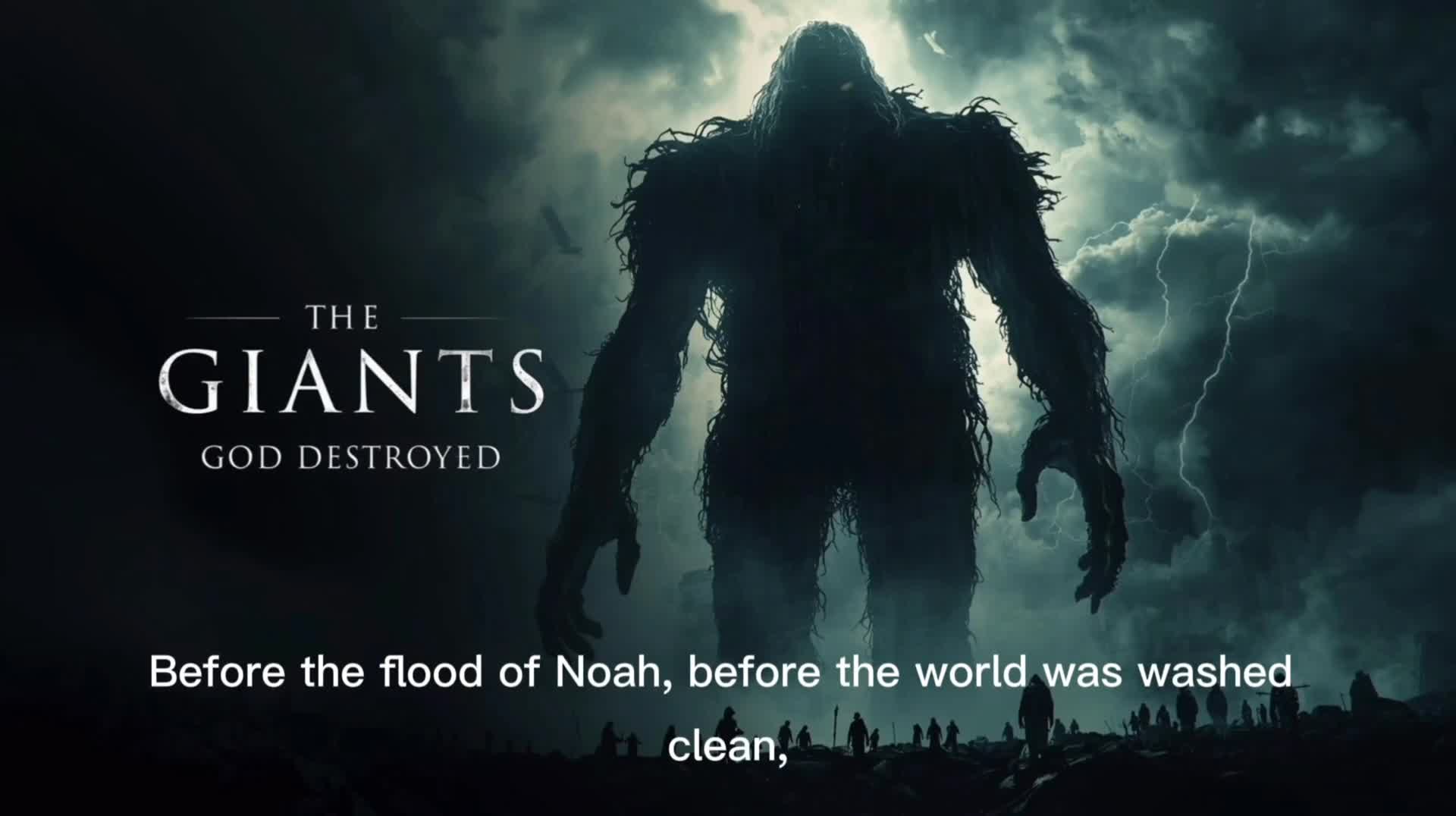 The Giants God destroyed - the book of Enoch
