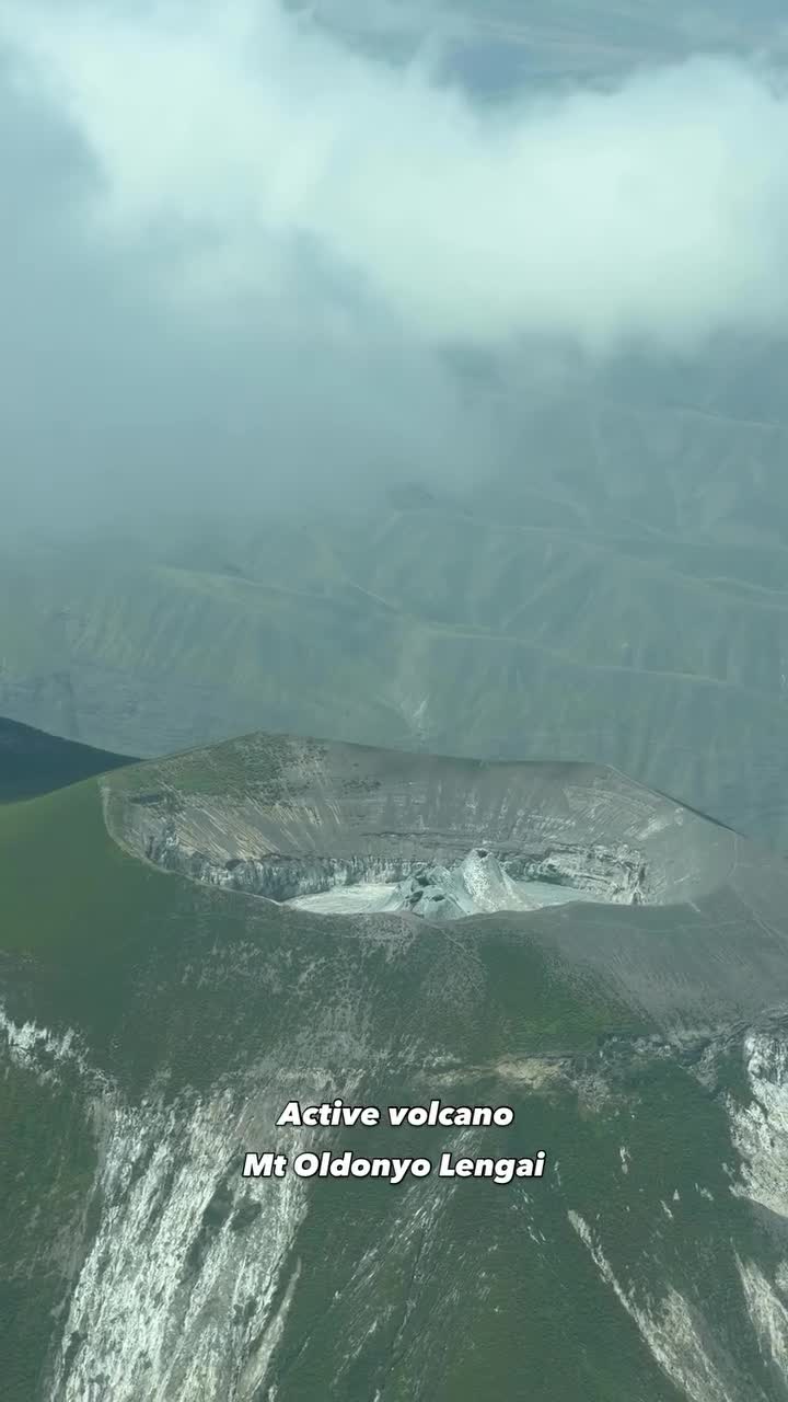 Mountain Oldonyolengai Active Volcano