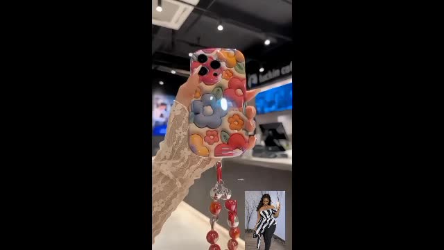 “POV: Your phone just became the prettiest thing in the room 🌺📱”