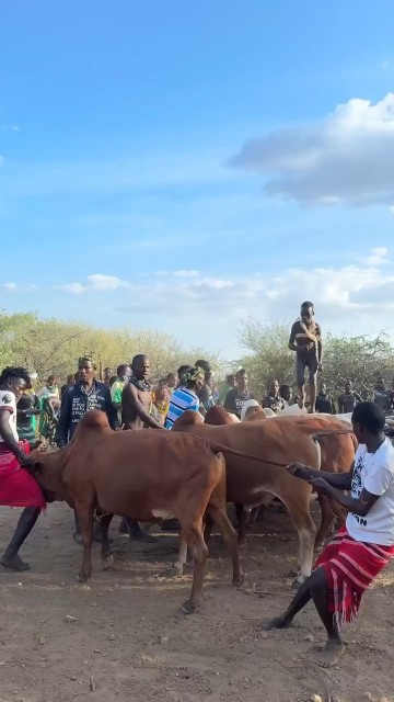 When a boy reaches the age of 14, we offer a sacrifice of six cows for him