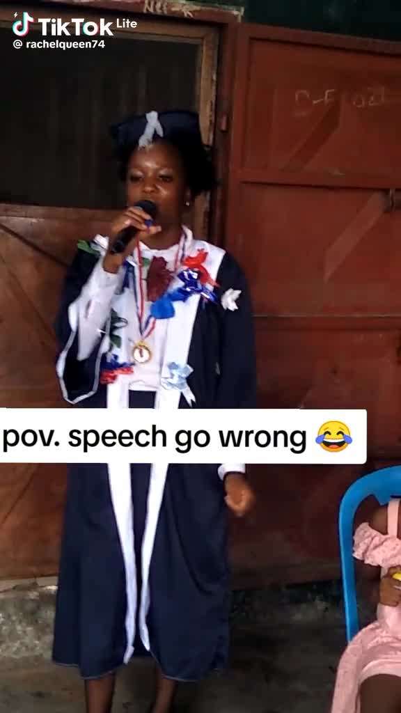 Graduation Soeech gone wrong