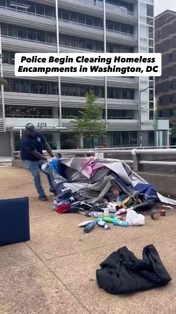 Washington DC officials have begun clearing homeless encampments across the city!
