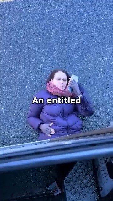 Entitled Karen wasn't happy her package wasn't dropped off at her door