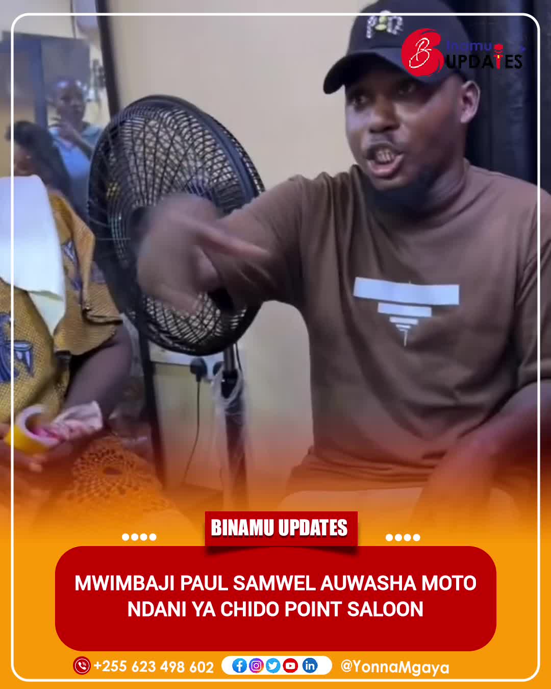 MWIMBAJI PAUL SAMWEL AUWASHA MOTO NDANI YA CHIDO POINT SALOON -