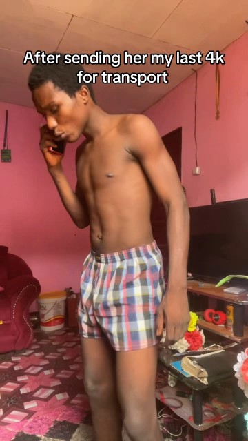 After sending her money for transport