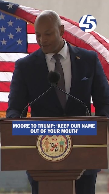 Gov. Wes Moore called out President Donald Trump by name