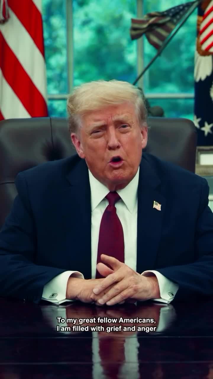 President Donald J. Trump shares a message on the assassination of Charlie Kirk.