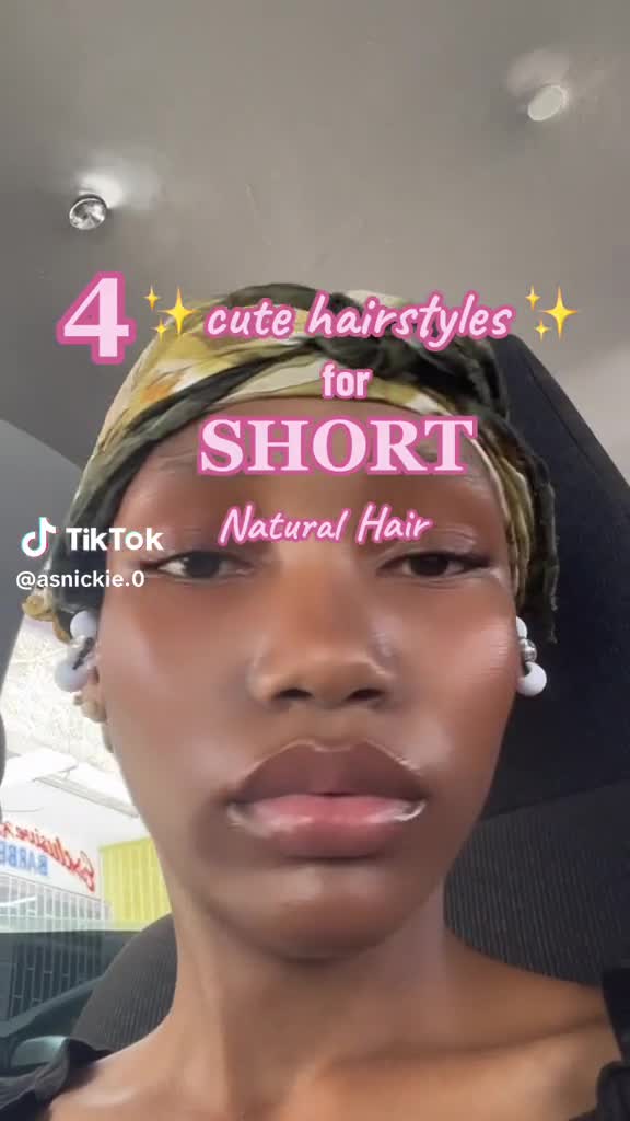 Cute ways to style your natural hair 😍 ✨️