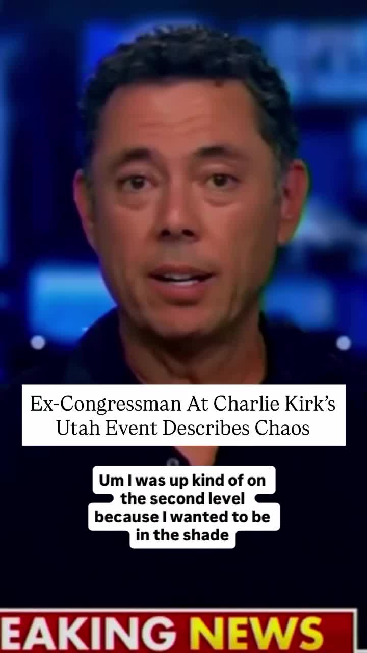 Ex-Congressman At Charlie Kirk's Utah Event Describes Chaos