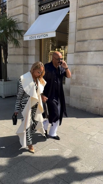 #steveharvey with his wife Majorie Harvey shopping in #paris