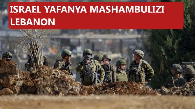 ISRAEL YAFANYA MASHAMBULIZI MAZITO LEBANON, HALI NI TETE