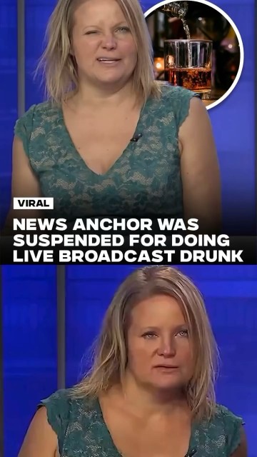 NEWS ANCHOR WAS SUSPENDED FOR DOING LIVE BROADCAST DRUNK