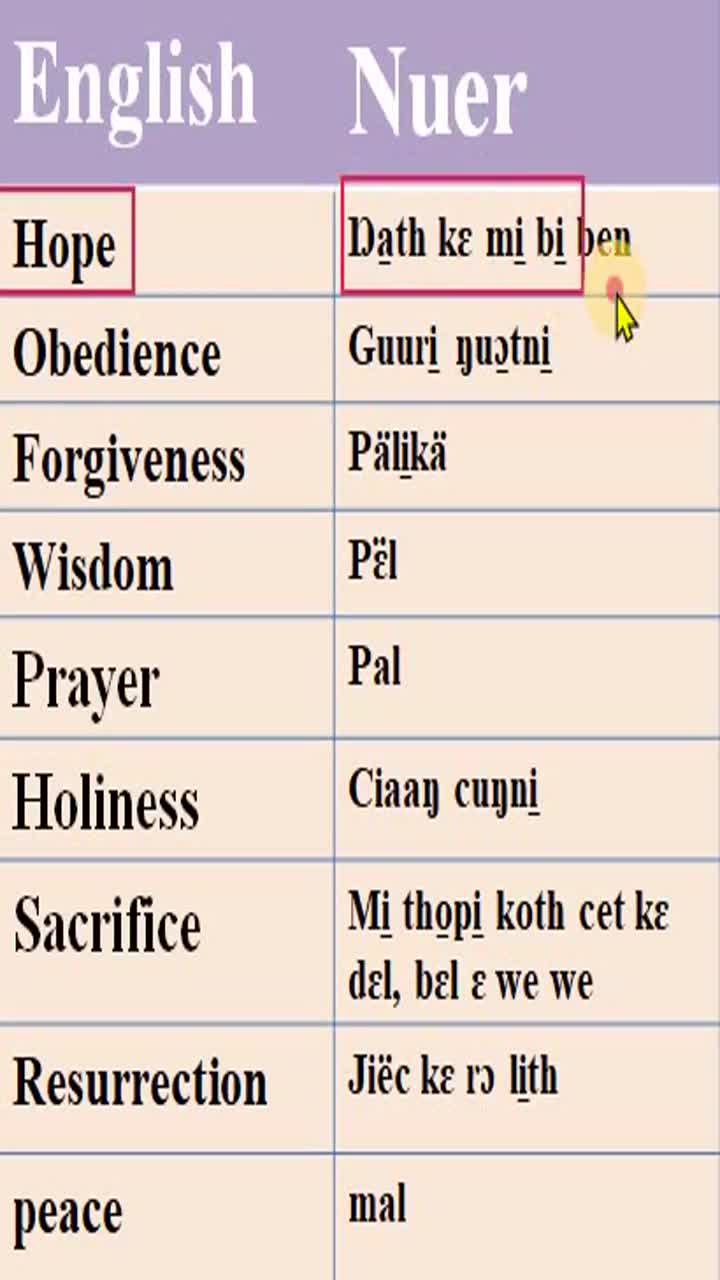 easy nuer english basic phrases 101