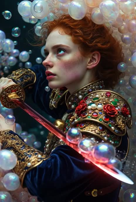 “She Fights the Abyss… With a Baby’s Smile in Her Hand ✨⚔️”