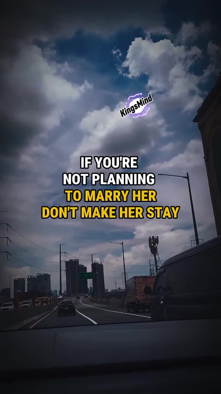 If you are not planning to marry her, don't make her stay