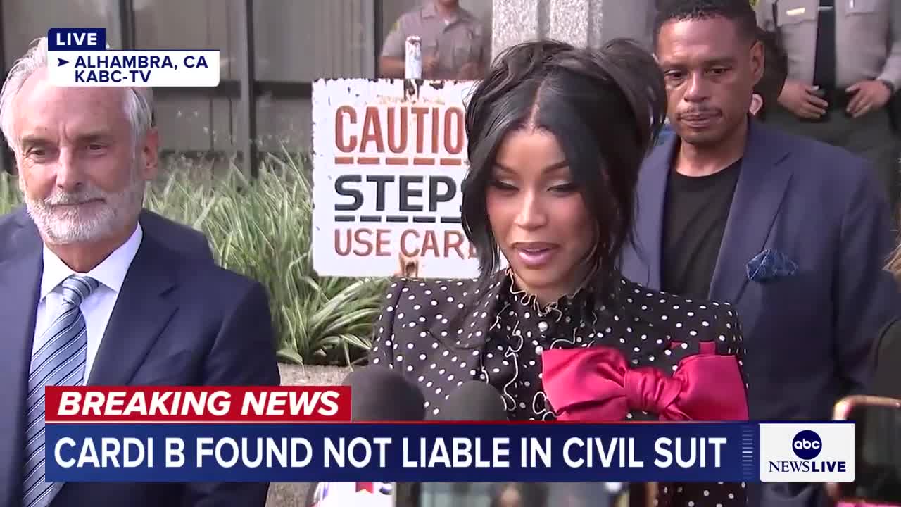 Cardi B speaks out after being found not liable in civil suit