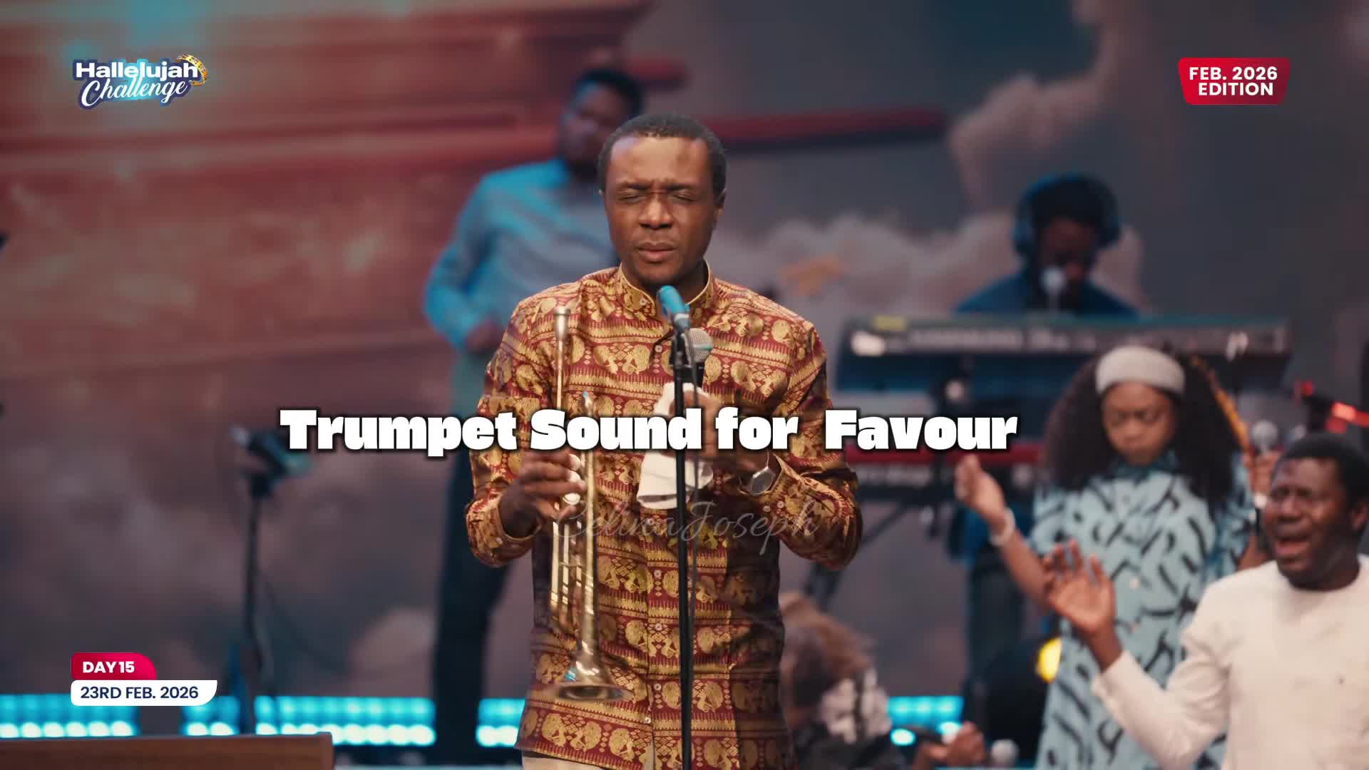 Trumpet sounds for favour