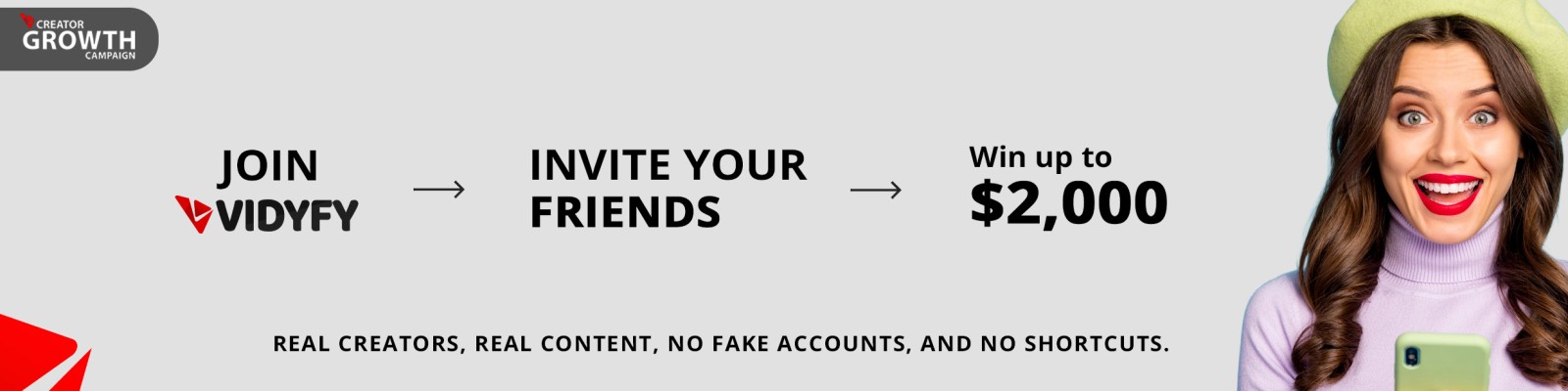 Vidyfy Content Creator Growth Campaign